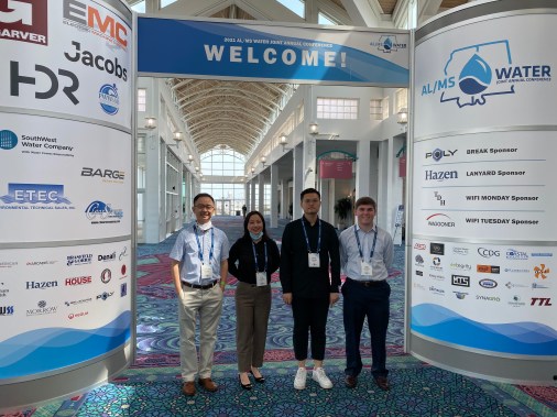 Group photo with the ALMS Water Sign